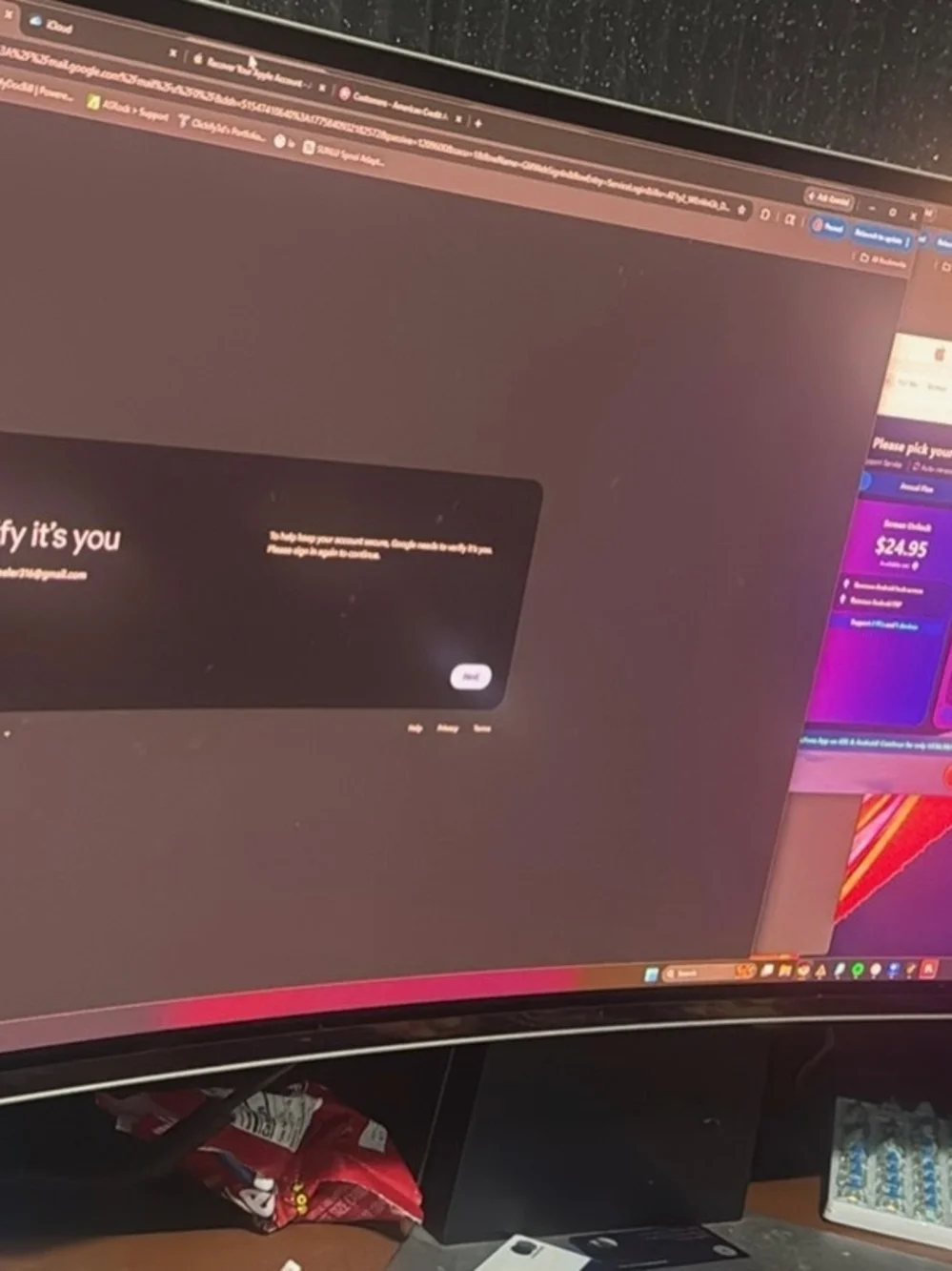 Samsung Curved Ultra-Wide Monitor - Black